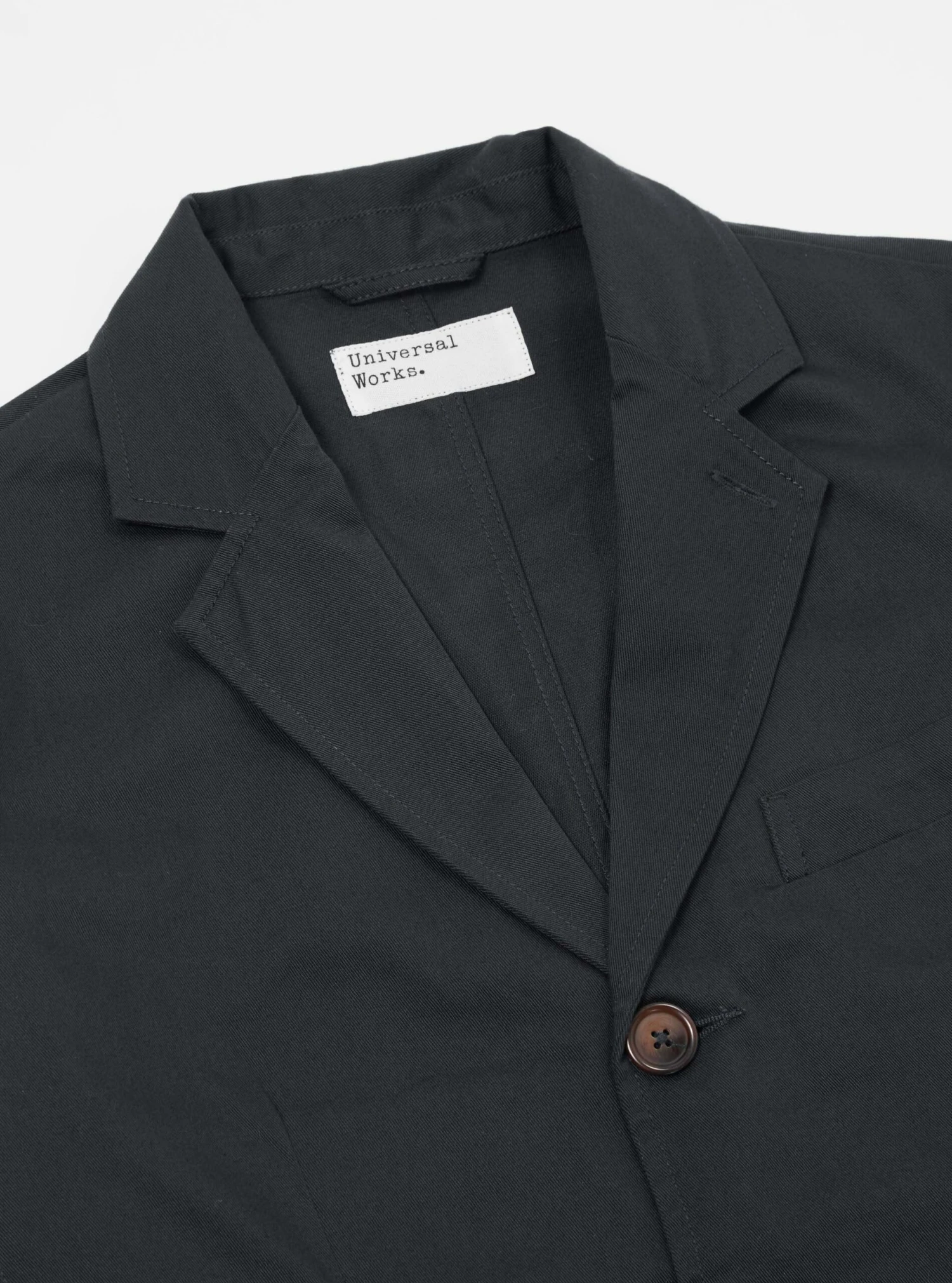 Universal Works London Jacket In Black Twill - Image 3