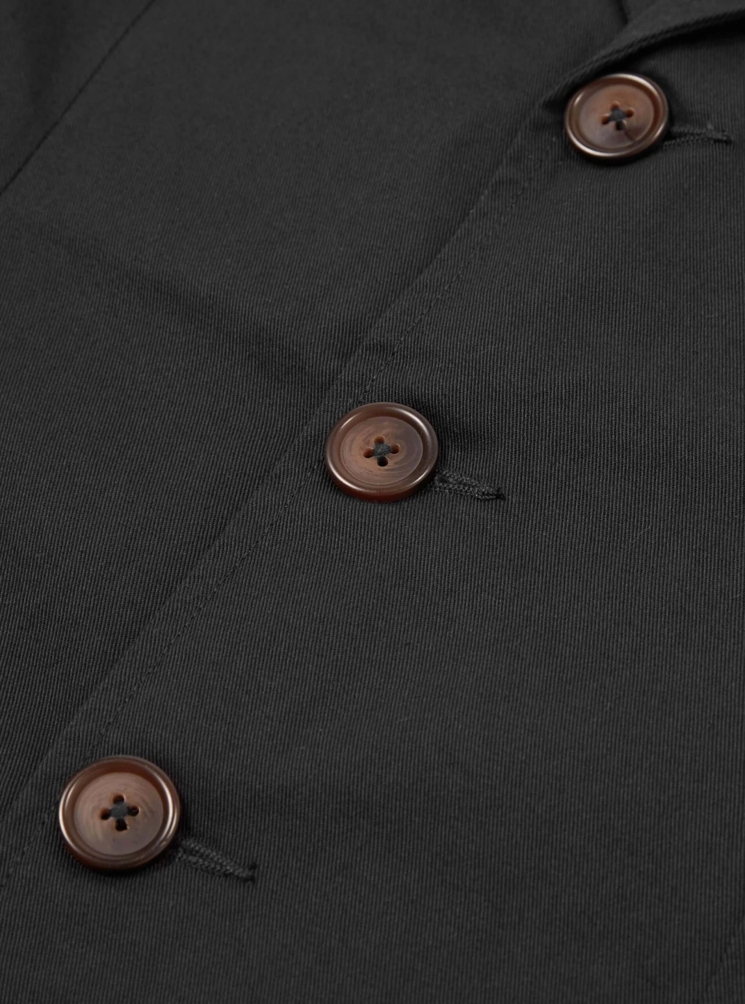 Universal Works London Jacket In Black Twill - Image 4