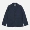 Universal Works London Jacket In Navy Twill