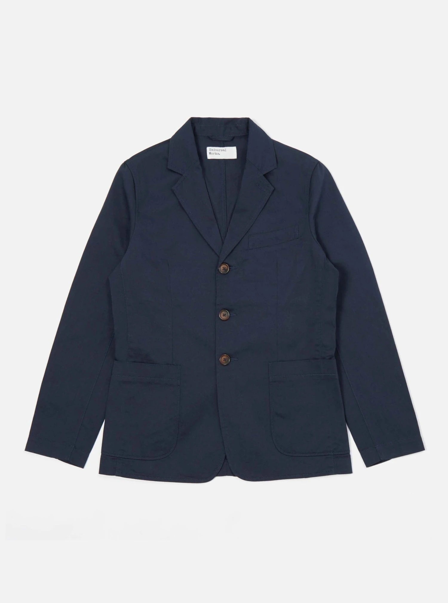 Universal Works London Jacket In Navy Twill