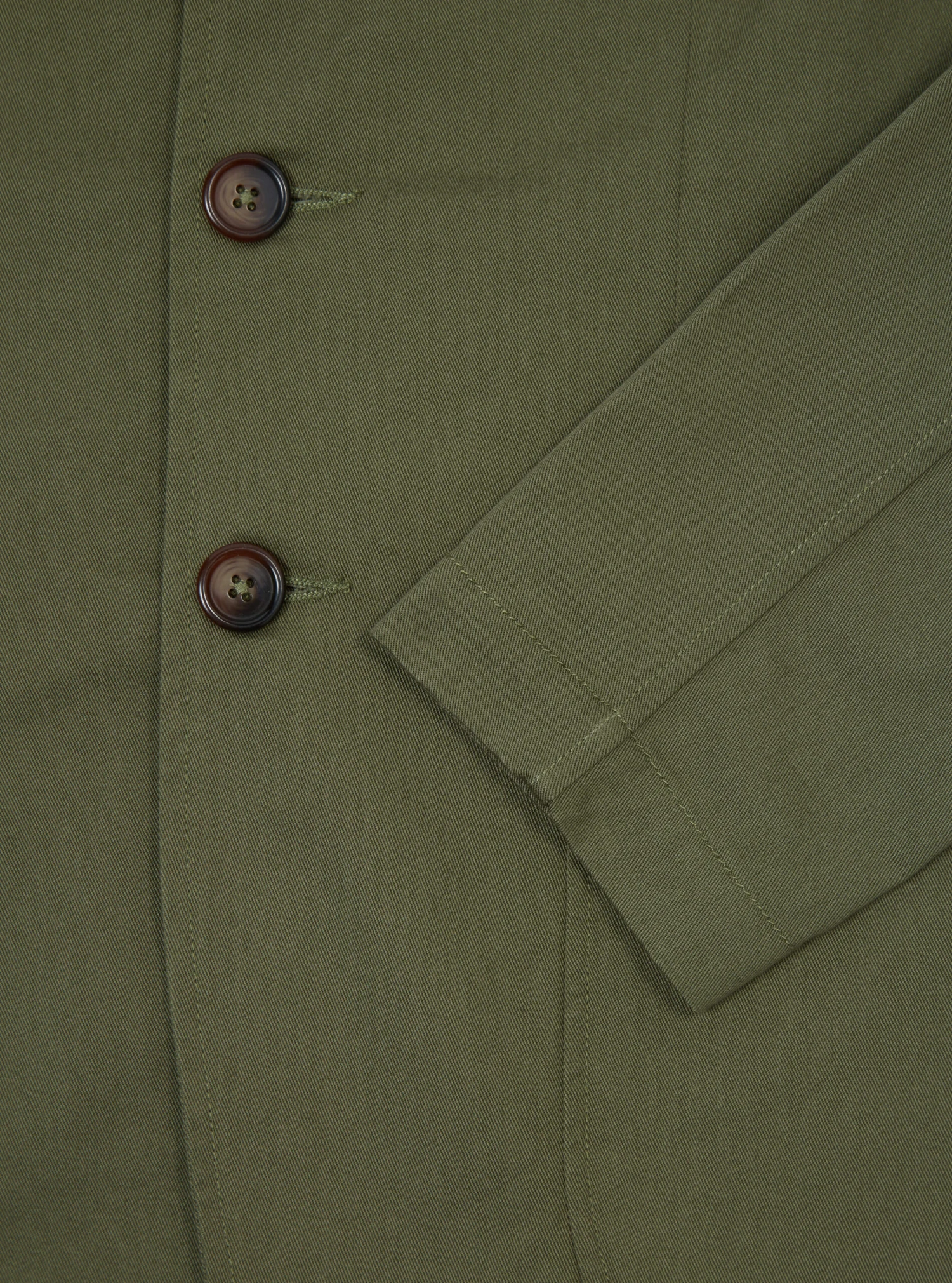 Universal Works London Jacket In Light Olive Twill - Image 5