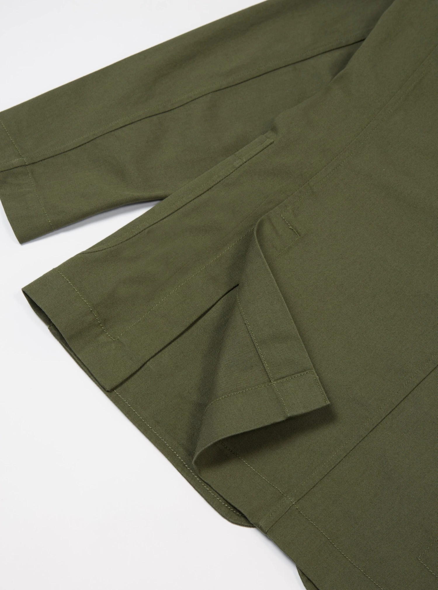 Universal Works London Jacket In Light Olive Twill - Image 7
