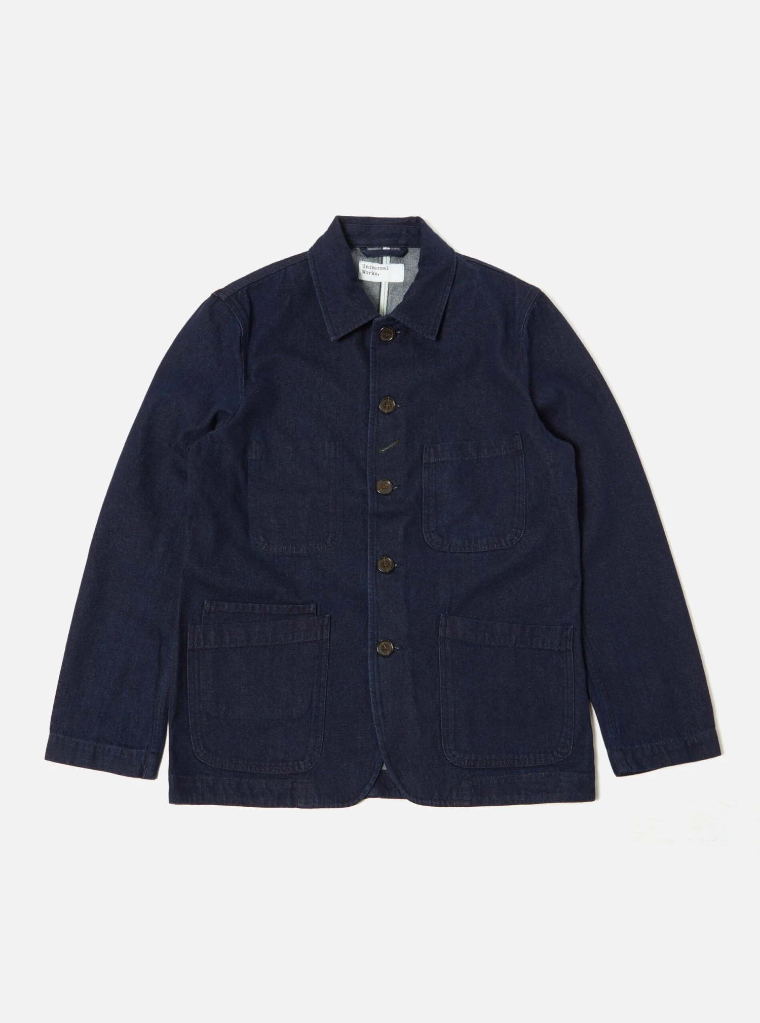 Universal Works Bakers Jacket In 11oz Indigo Denim