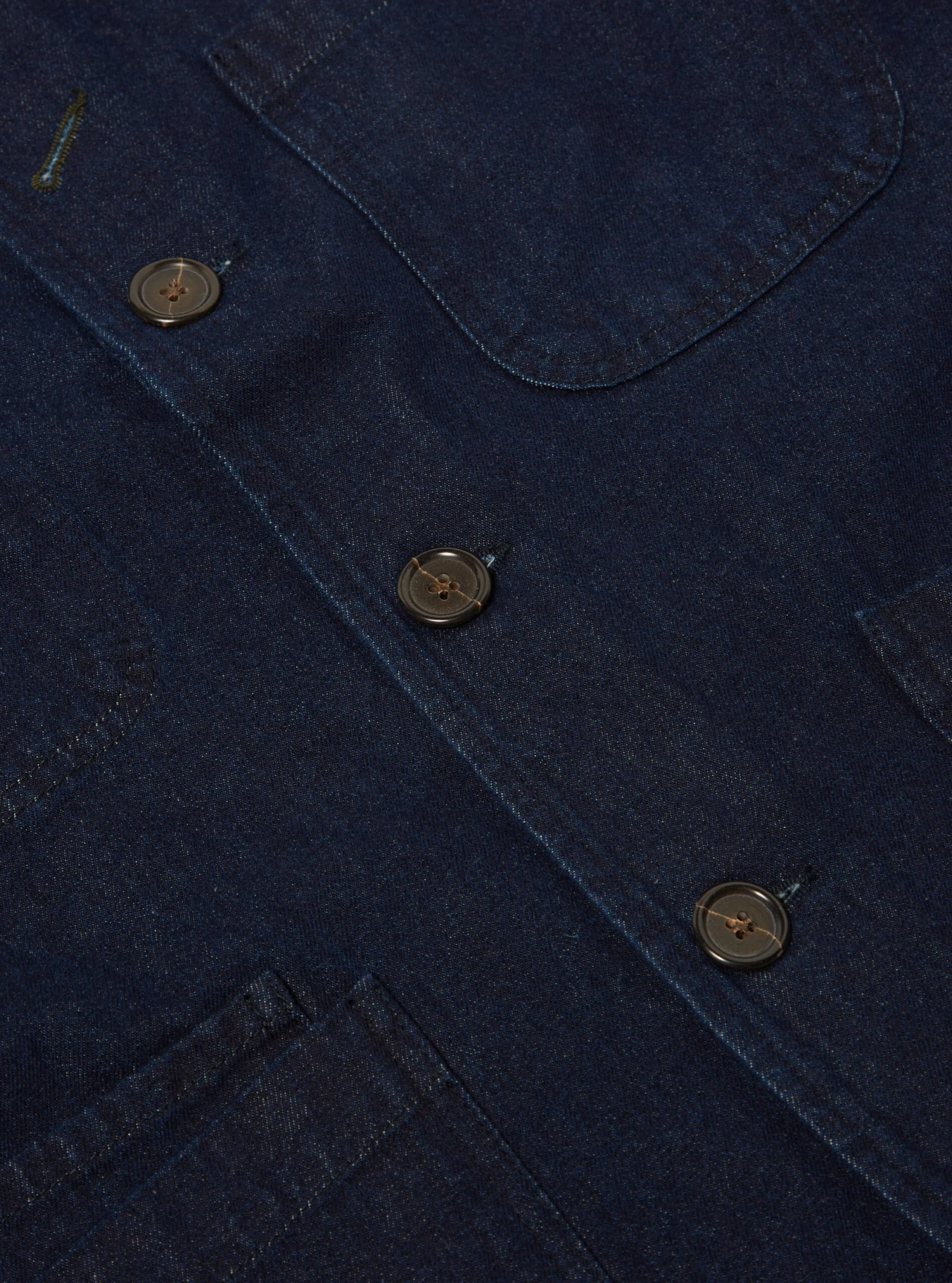 Universal Works Bakers Jacket In 11oz Indigo Denim - Image 4