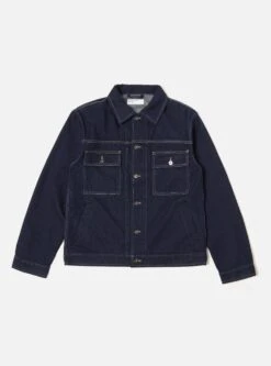 Universal Works Trucker Jacket In 11oz Indigo Denim