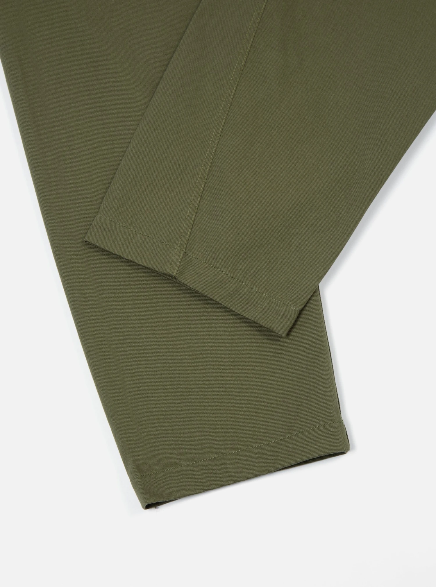 Universal Works Curved Pant In Light Olive Twill - Image 5