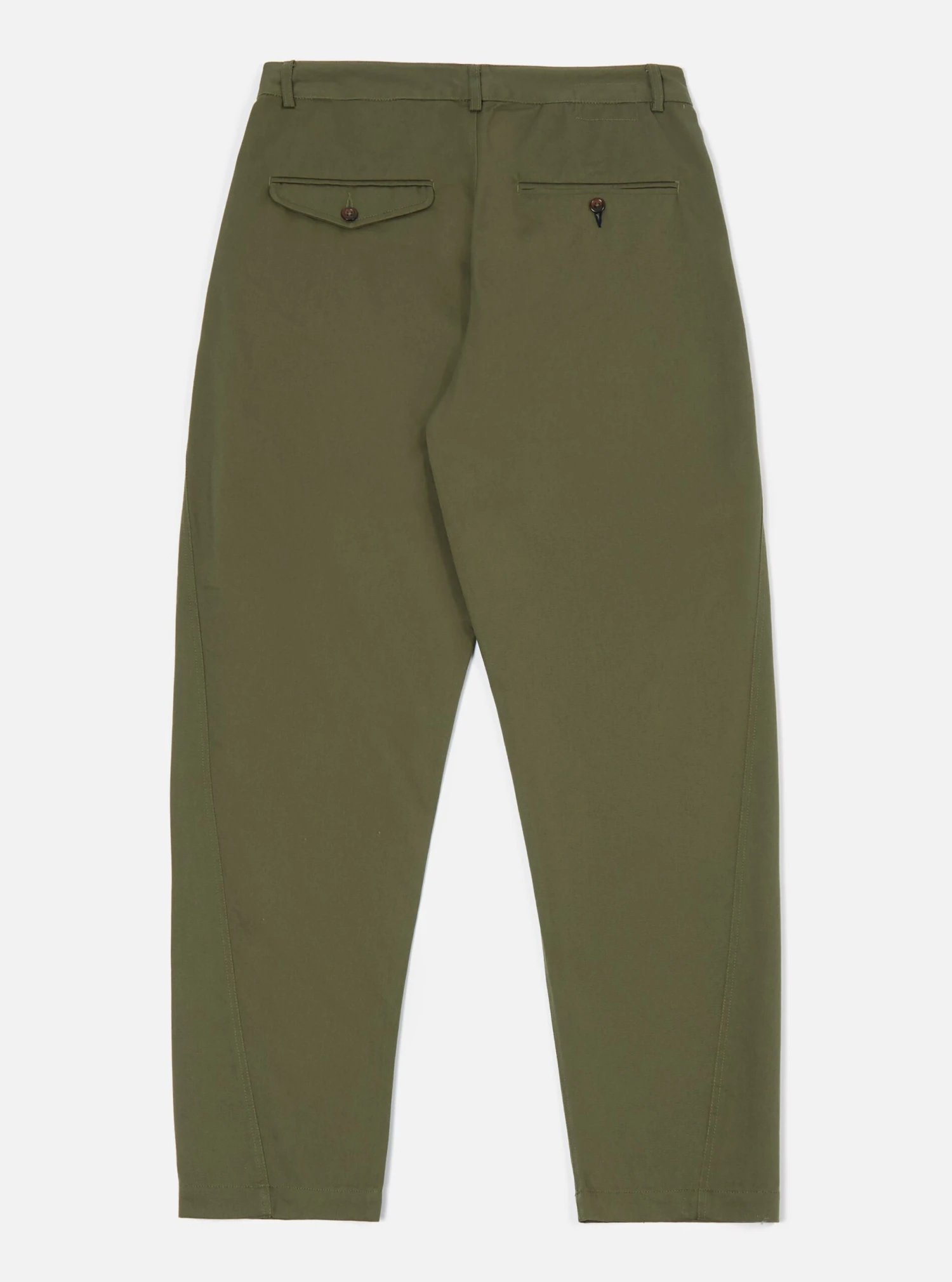 Universal Works Curved Pant In Light Olive Twill - Image 2