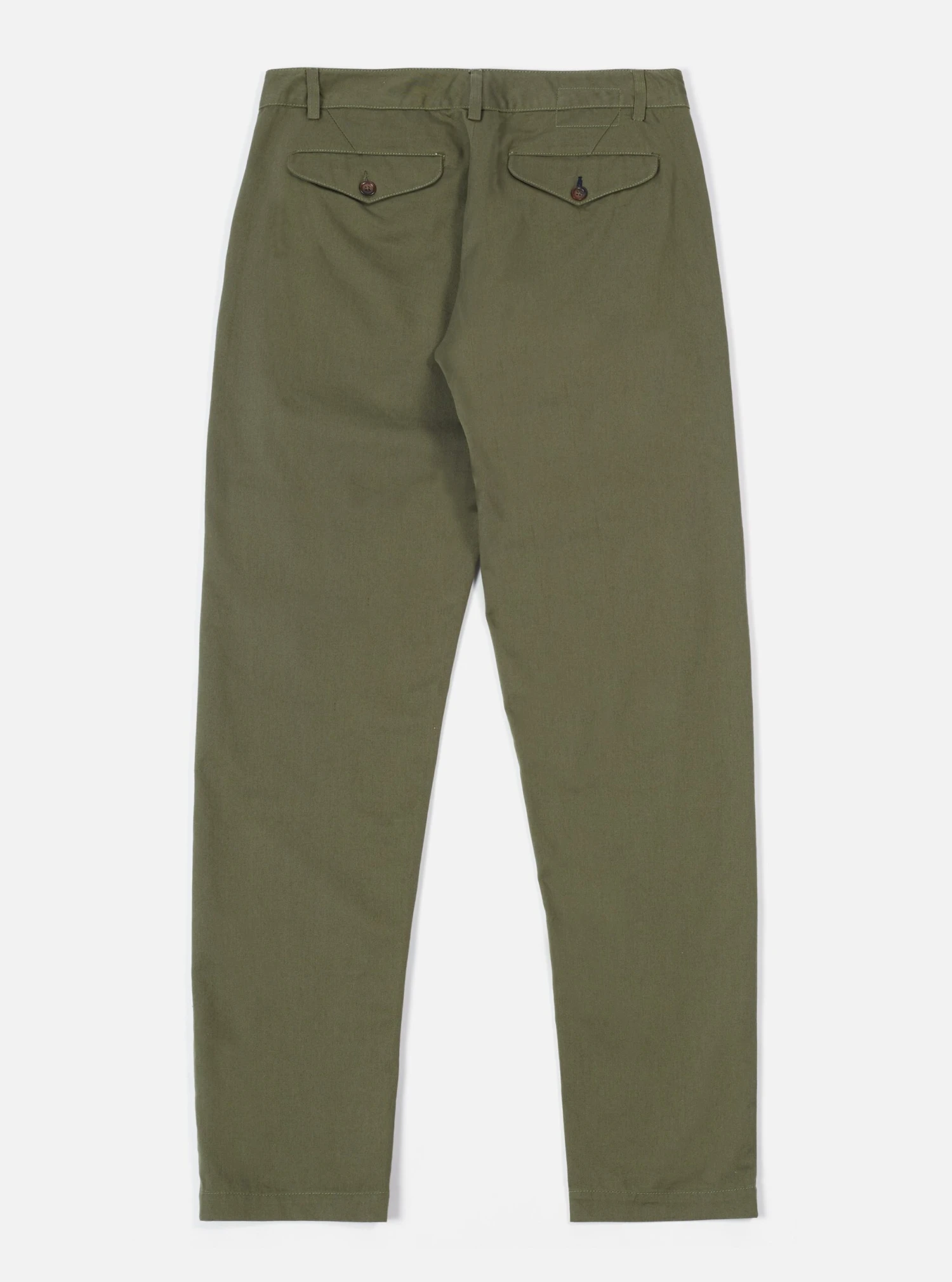 Universal Works Aston Pant In Light Olive Twill - Image 2