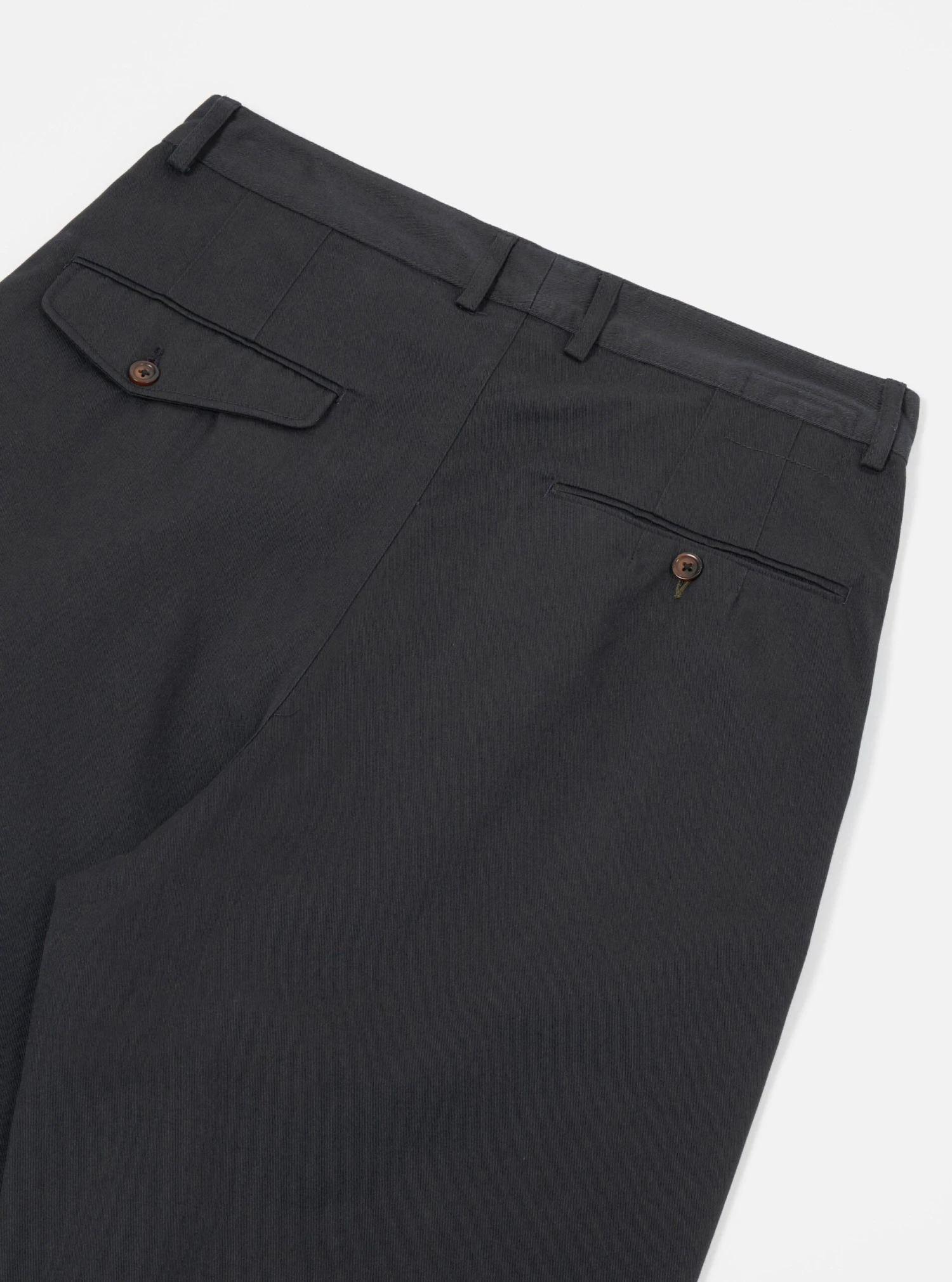 Universal Works Double Pleat Pant In Black Twill - Image 4
