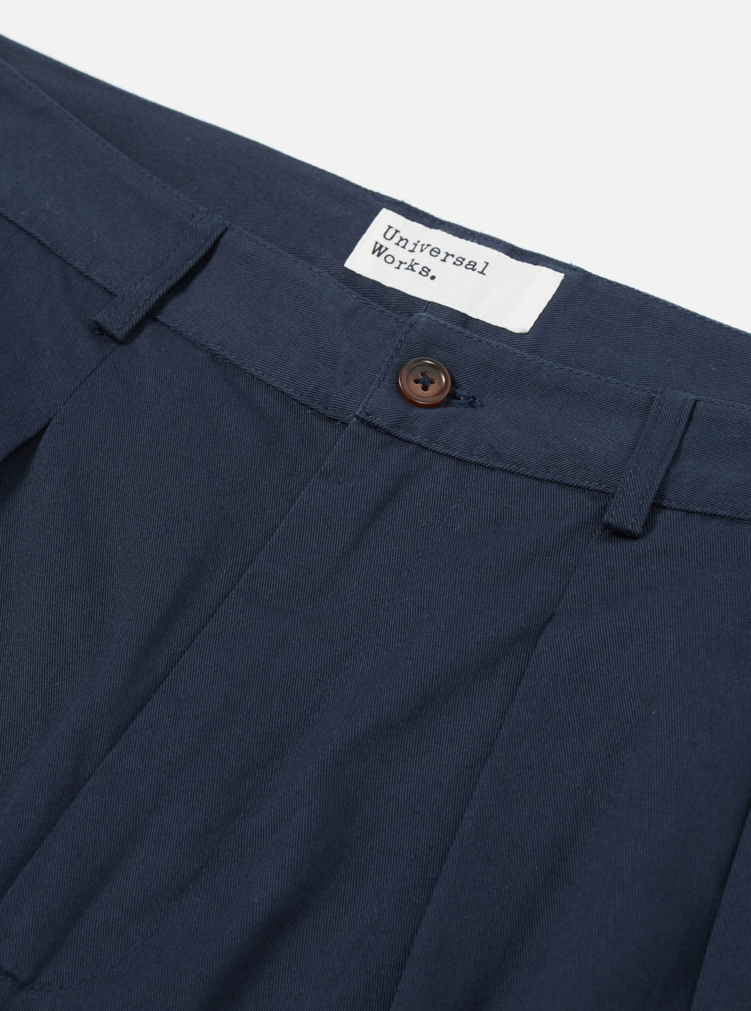 Universal Works Double Pleat Pant In Navy Twill - Image 5