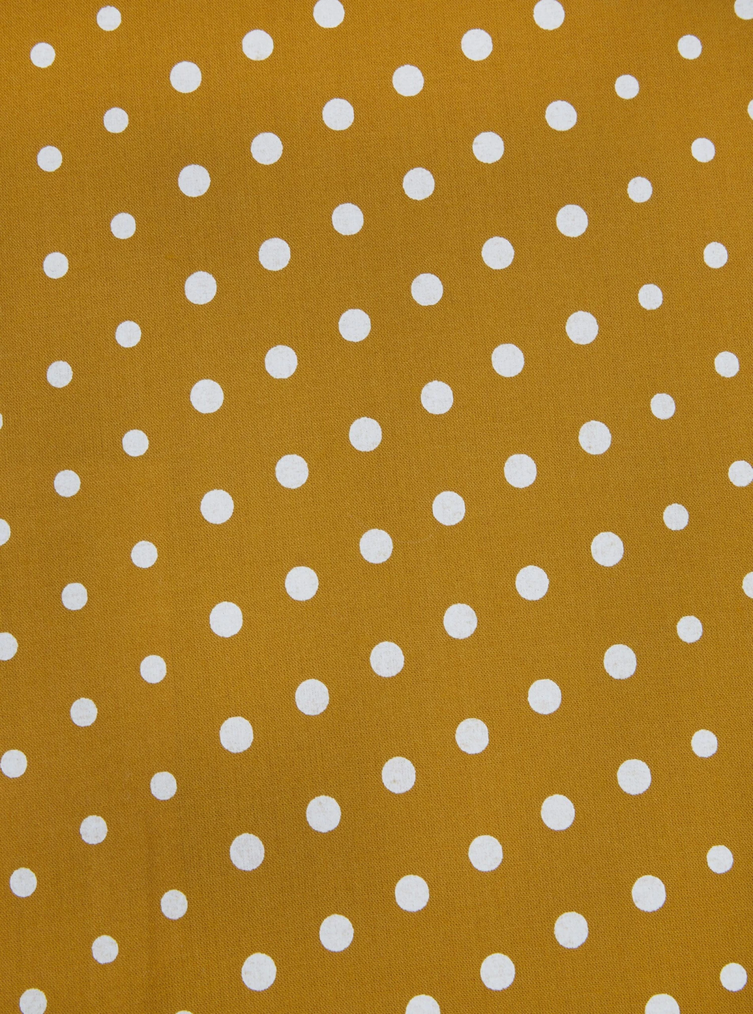 Universal Works Short Scarf In Mustard Dot Print - Image 3