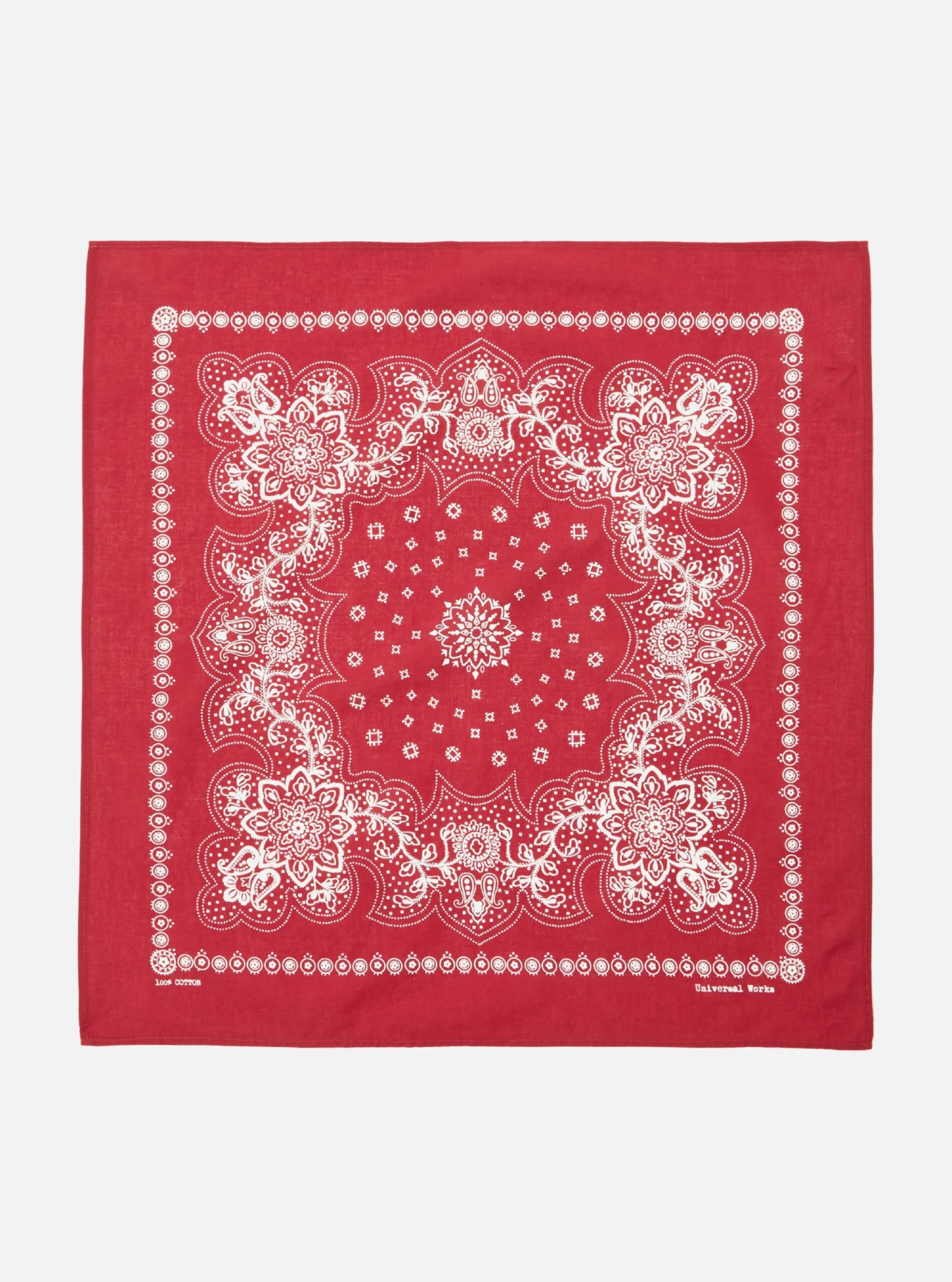 Universal Works Neckerchief In Red Classic Bandana