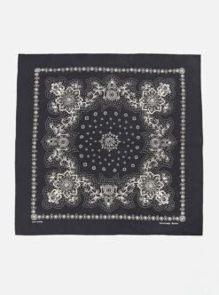 Universal Works Neckerchief In Black Classic Bandana