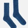 Universal Works Indigo Dye Rib Knit Sock
