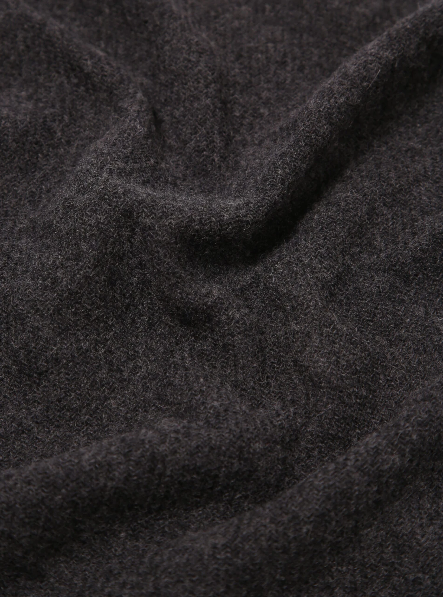 Universal Works Scarf In Charcoal Recycled Woven Wool - Image 3