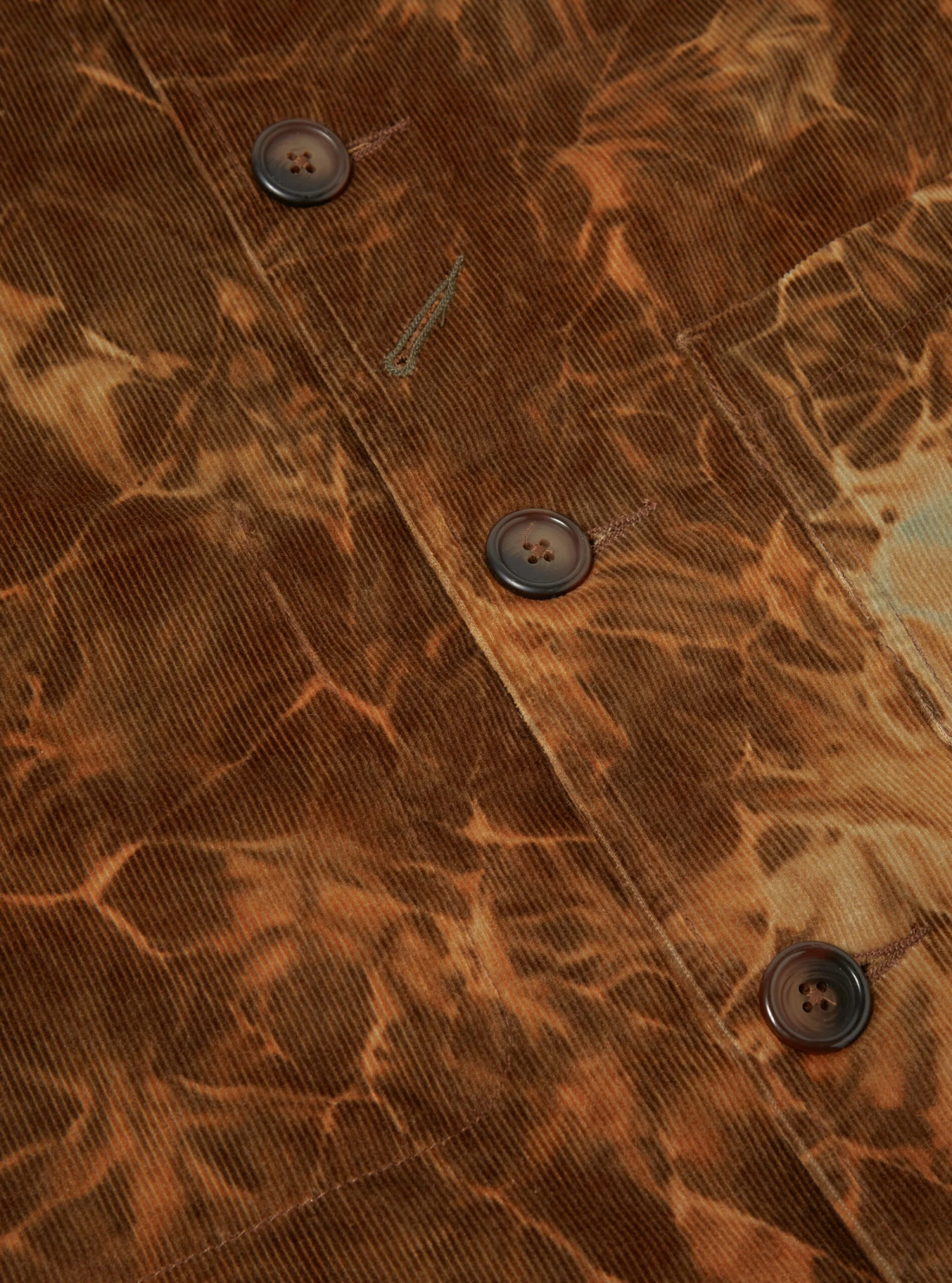 Universal Works Bakers Jacket In Brown Hand-Dyed Japanese Cord - Image 4