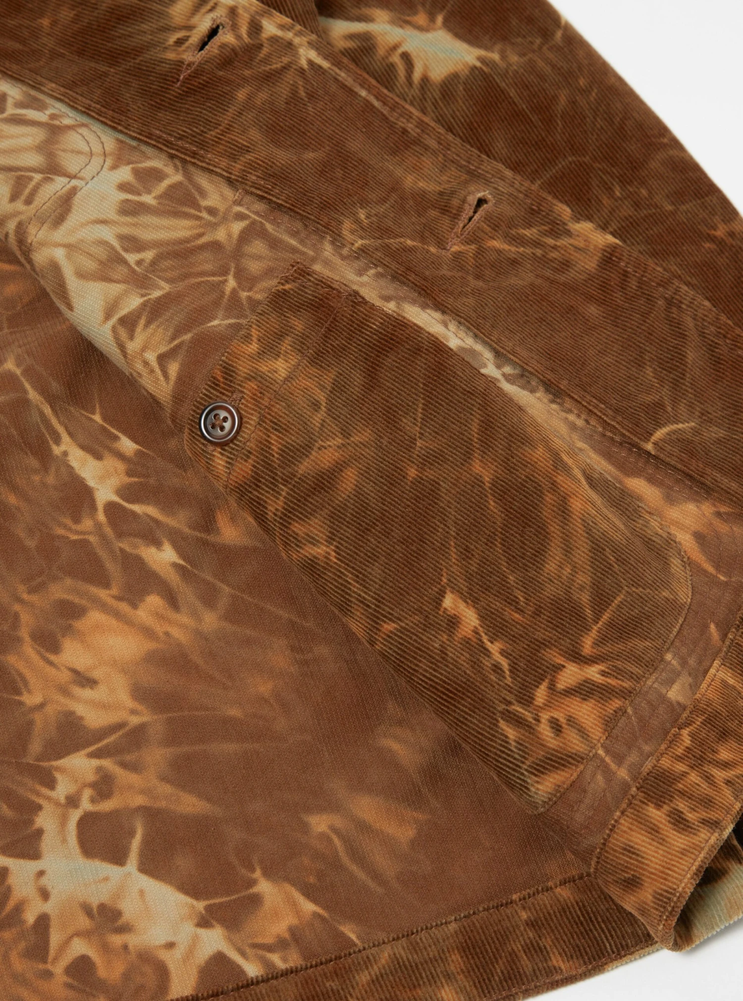 Universal Works Bakers Jacket In Brown Hand-Dyed Japanese Cord - Image 6