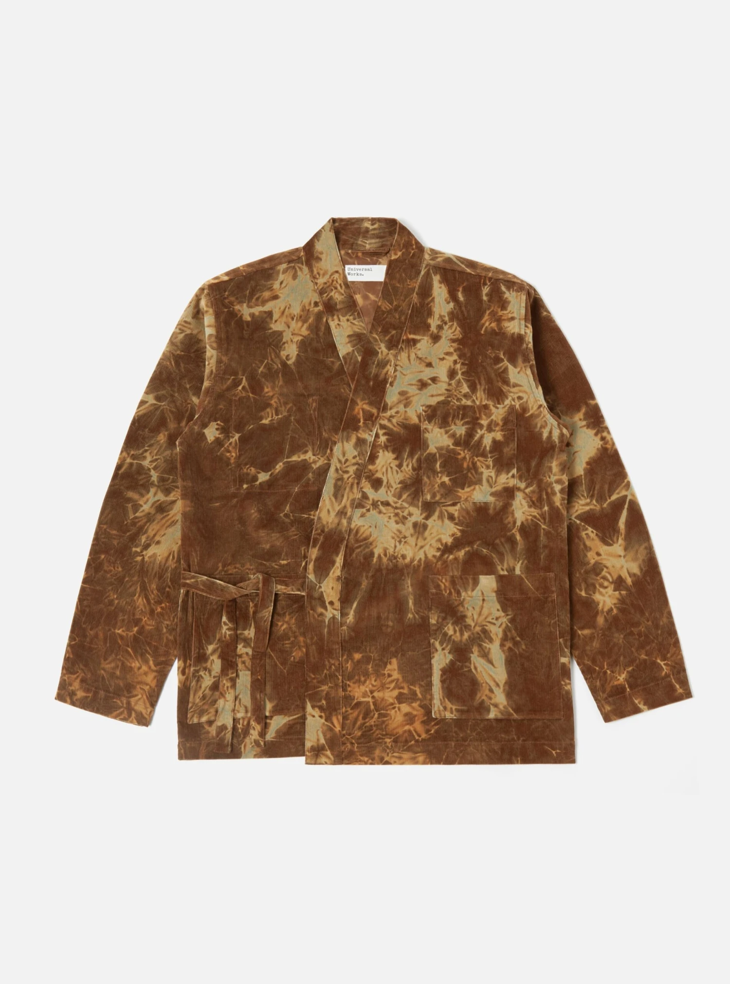 Universal Works Kyoto Work Jacket In Brown Hand-Dyed Japanese Cord