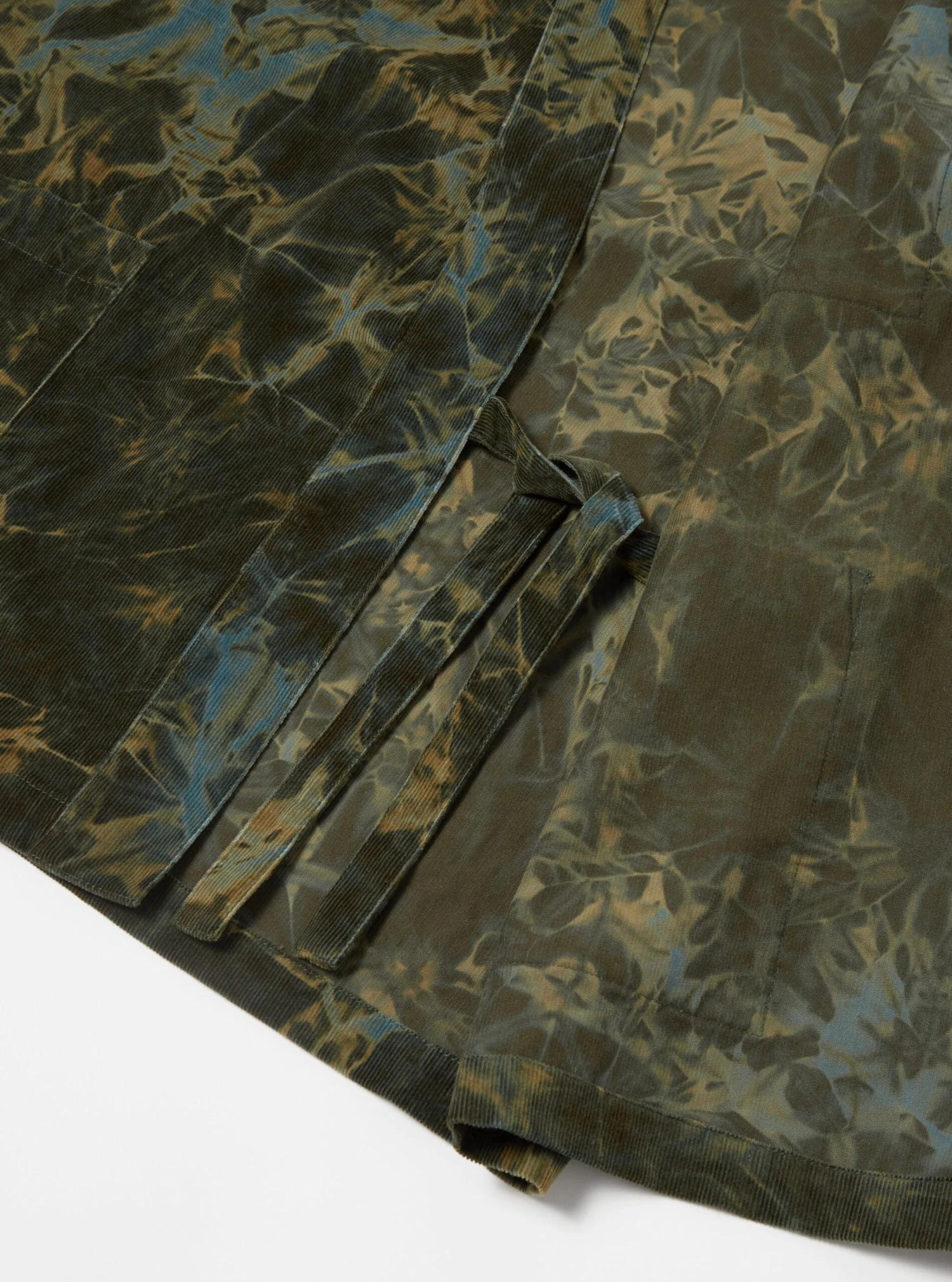 Universal Works Kyoto Work Jacket In Green Hand-Dyed Japanese Cord - Image 5