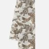 Universal Works Patterned Scarf In Natural Pashmina