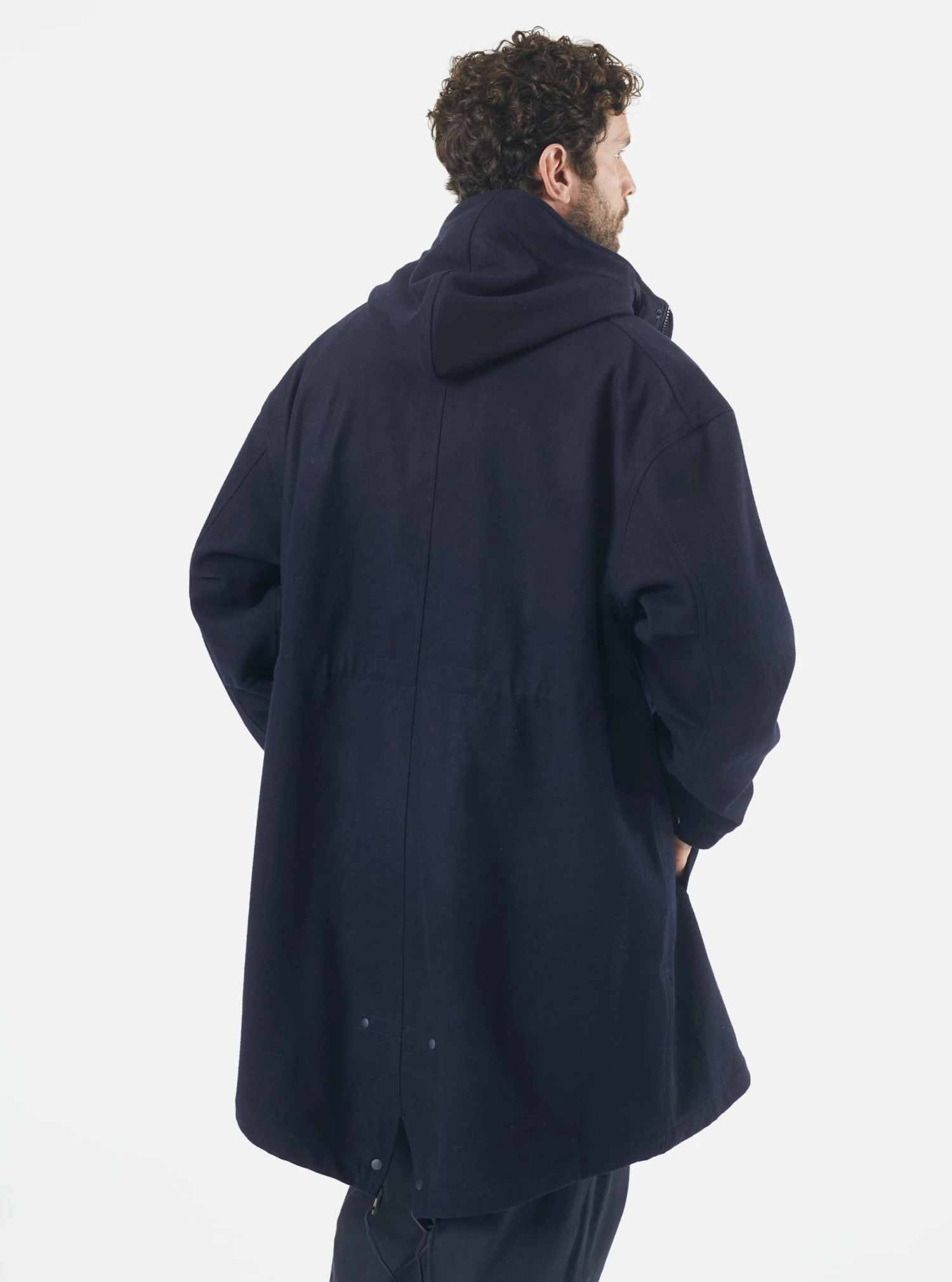 Universal Works Cruiser Parka In Navy Mowbray - Image 8