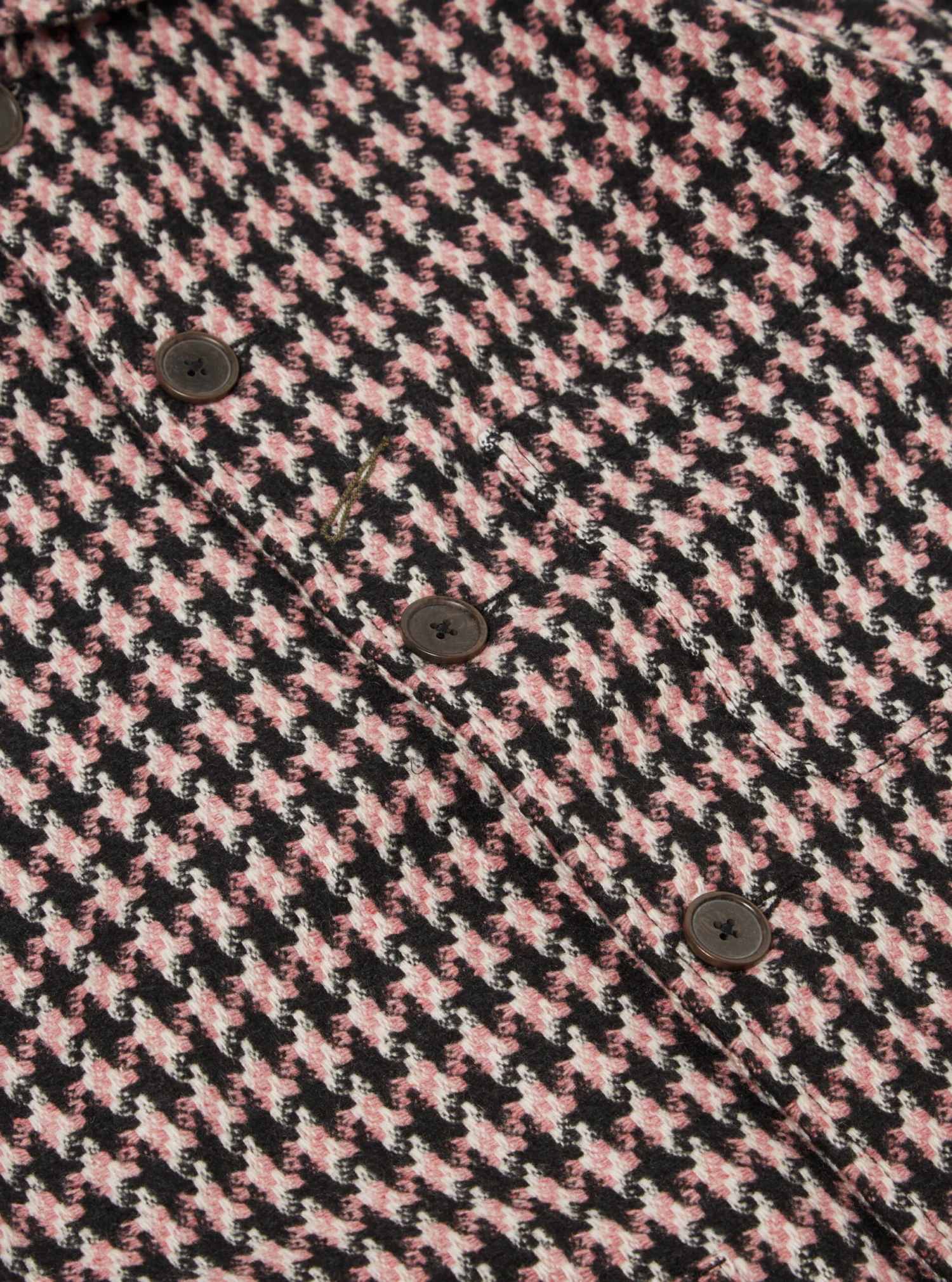 Universal Works Bakers V3 Chore Jacket In Pink Cortina Tweed - Image 6