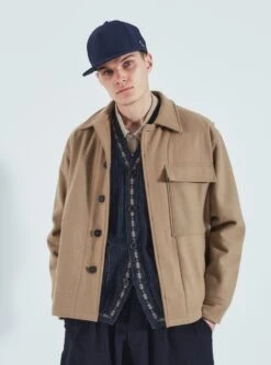 Universal Works Cruiser Jacket In Sand Mowbray