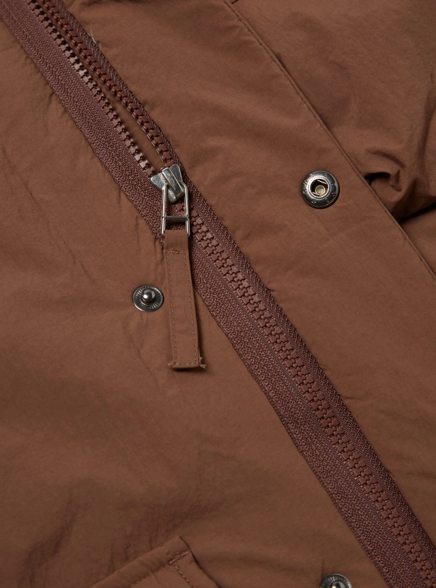 Universal Works Padded Stayout Jacket In Brown Recycled Nylon - Image 5