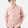 Universal Works Bakers Overshirt In Pink Fine Cord