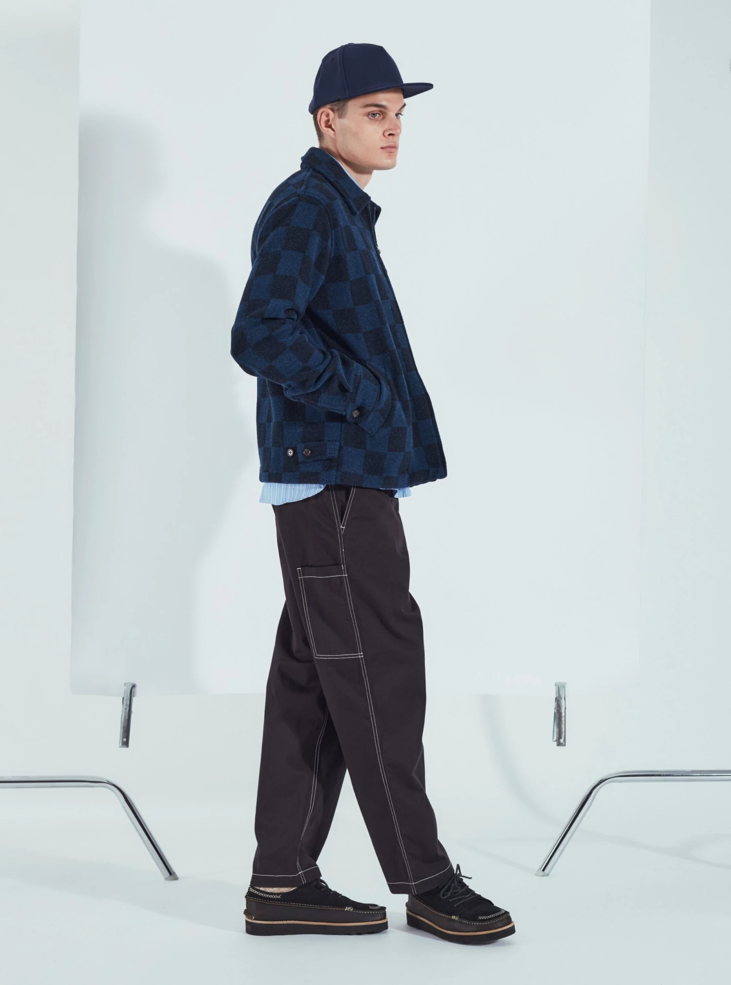 Universal Works Coverall Pant In Black Twill - Image 12