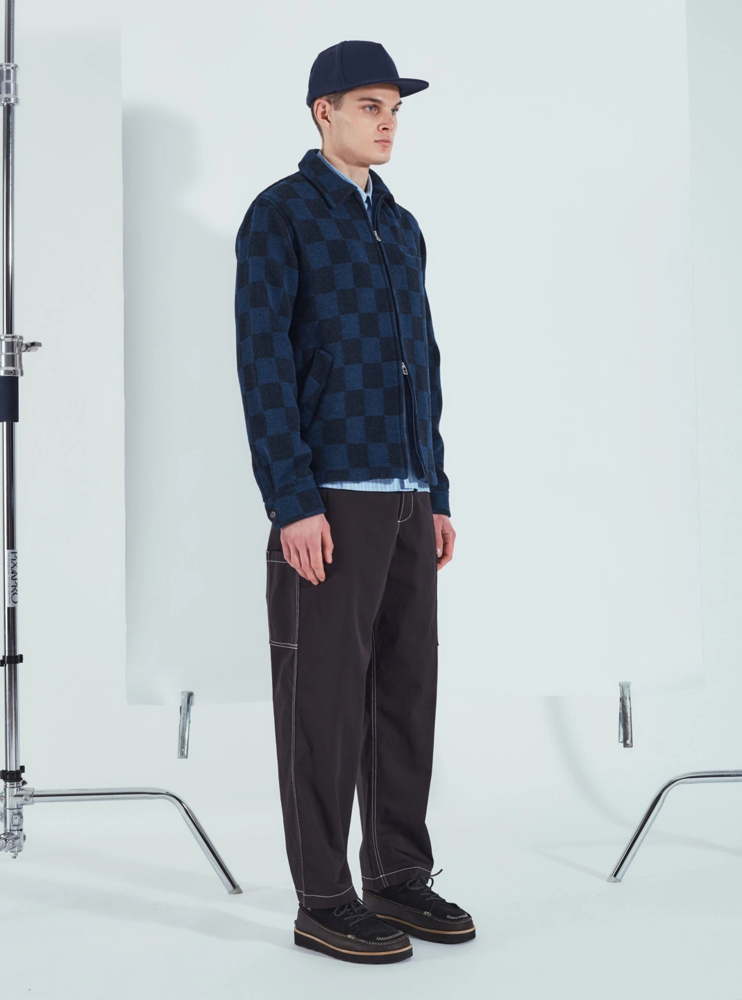 Universal Works Coverall Pant In Black Twill - Image 11