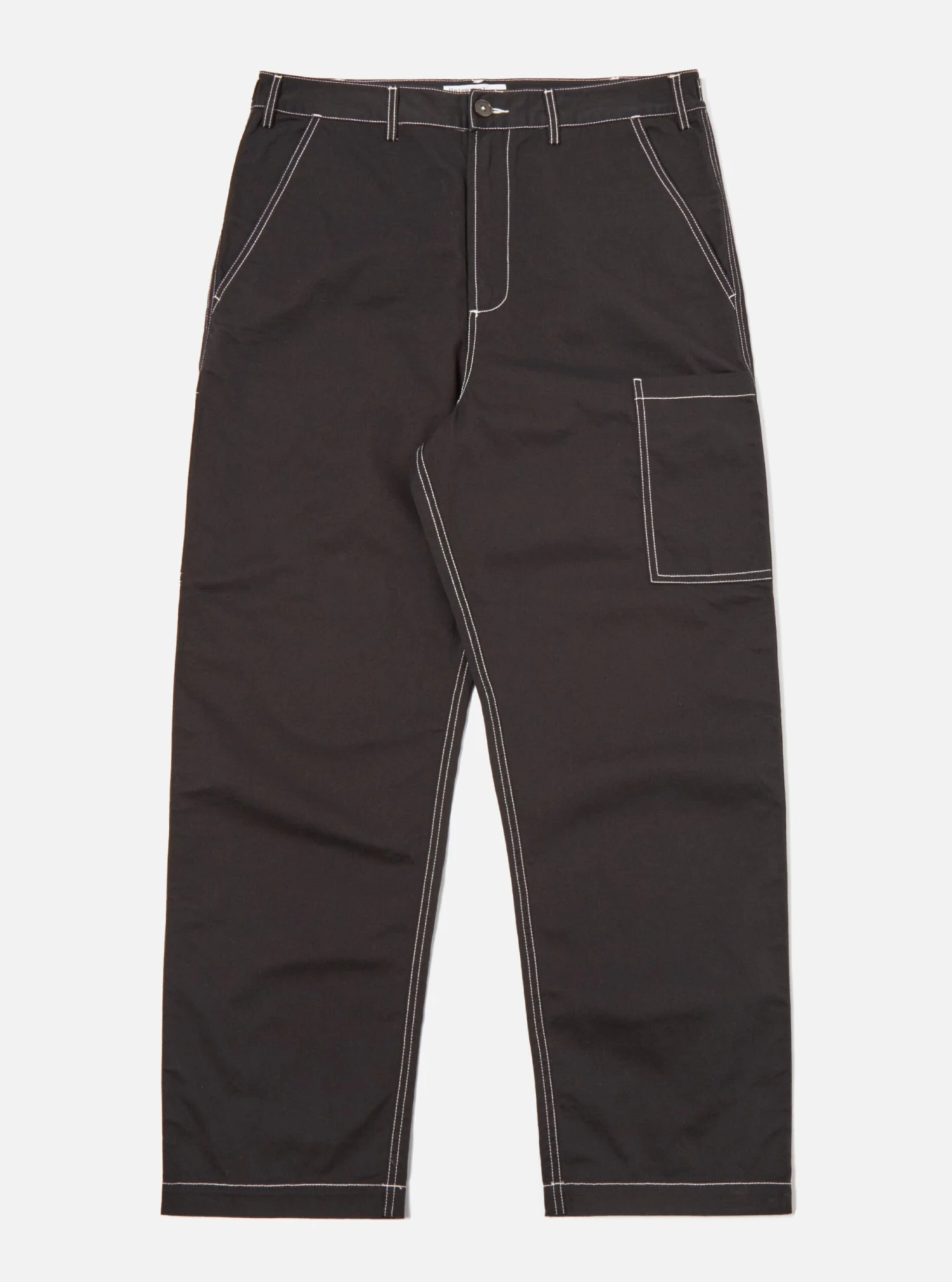 Universal Works Coverall Pant In Black Twill - Image 2
