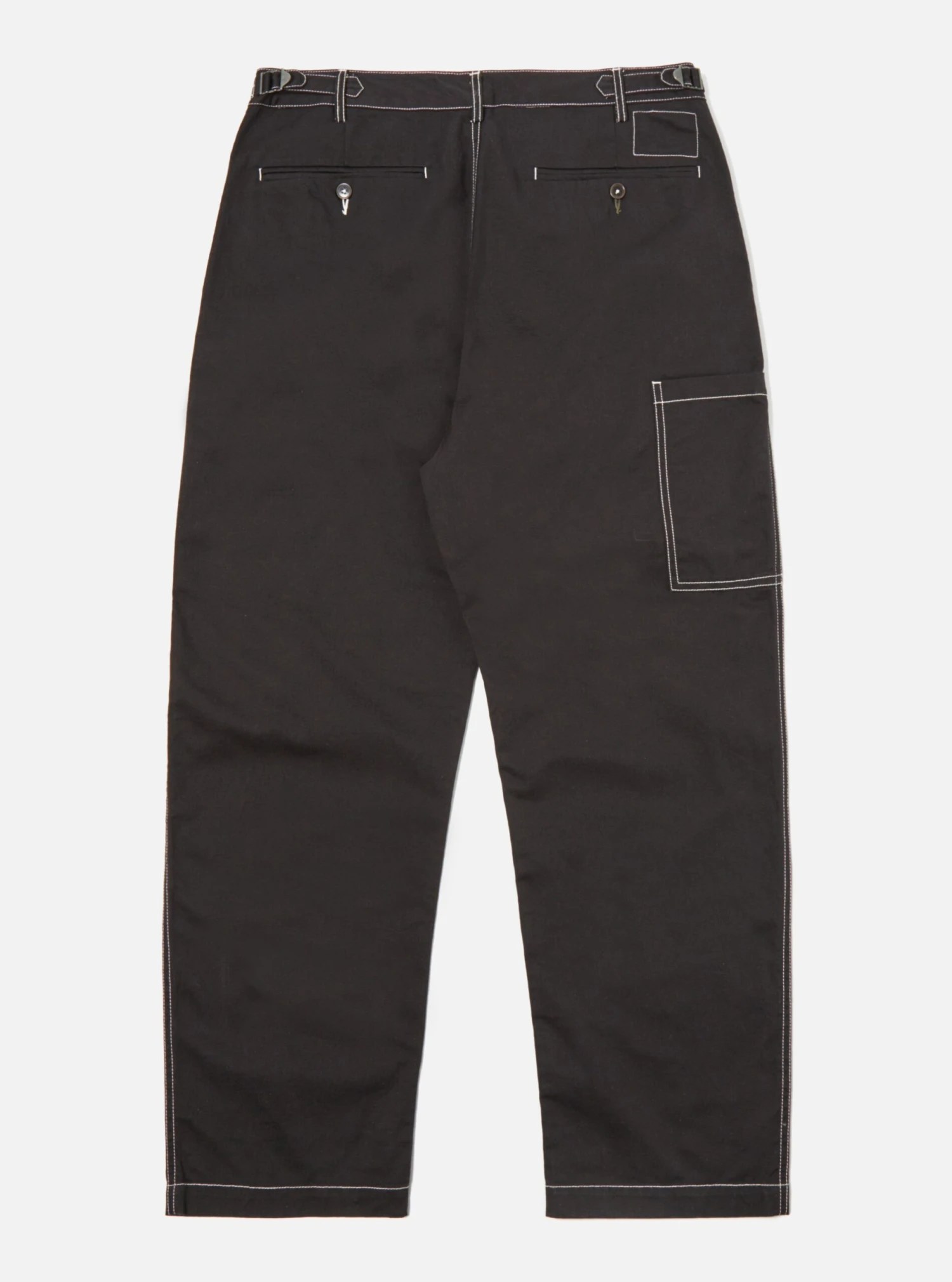 Universal Works Coverall Pant In Black Twill - Image 5