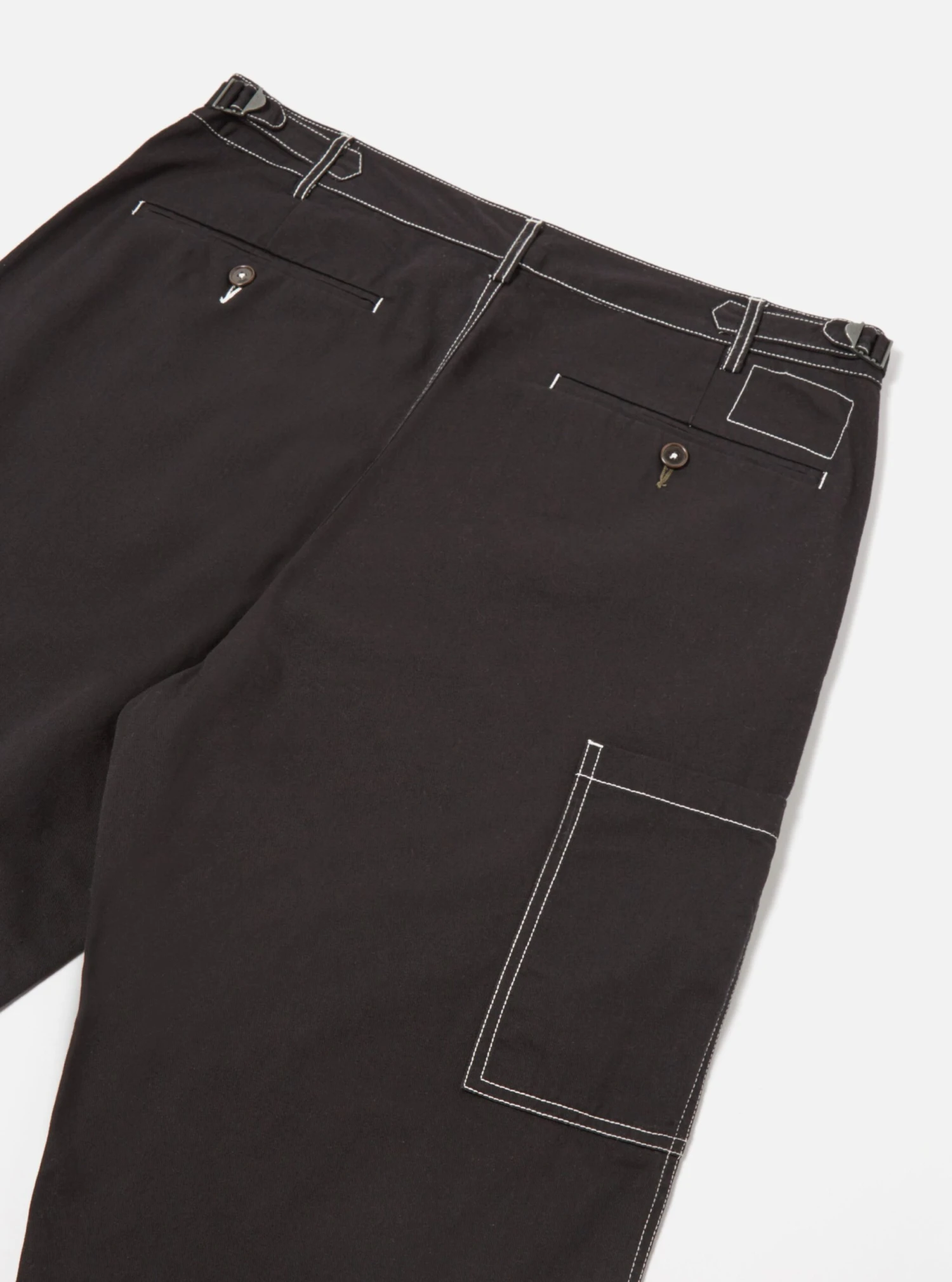 Universal Works Coverall Pant In Black Twill - Image 7