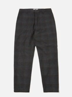 Universal Works Military Chino In Charcoal Reuse Wool Mix