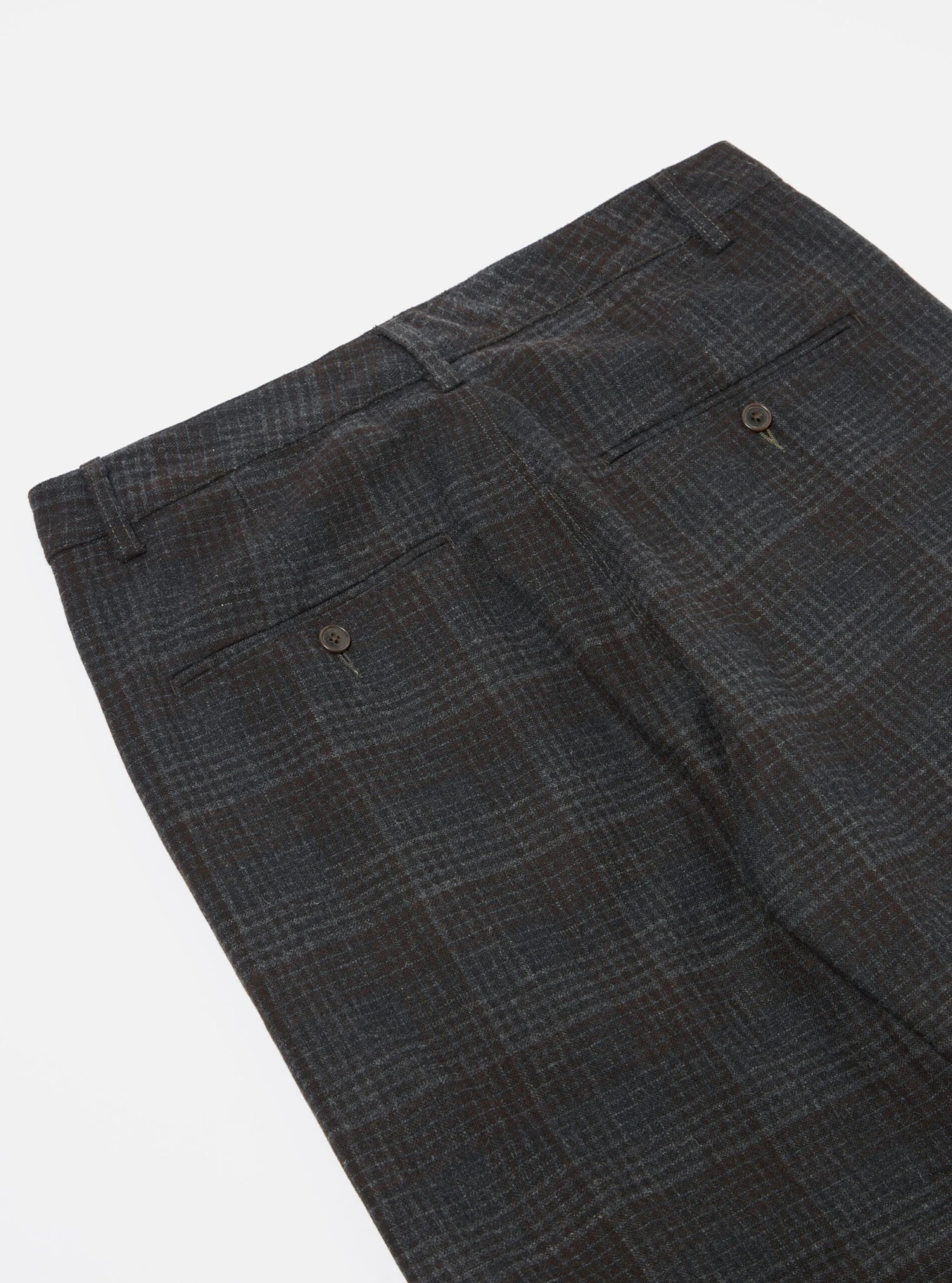 Universal Works Military Chino In Charcoal Reuse Wool Mix - Image 4