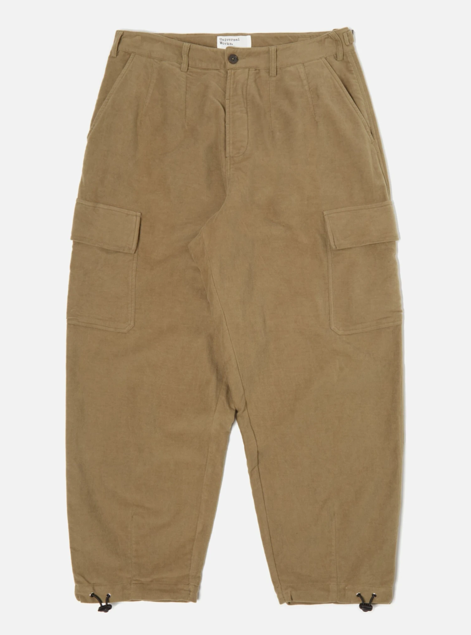 Universal Works Loose Cargo Pant In Lovat Lightweight Moleskin
