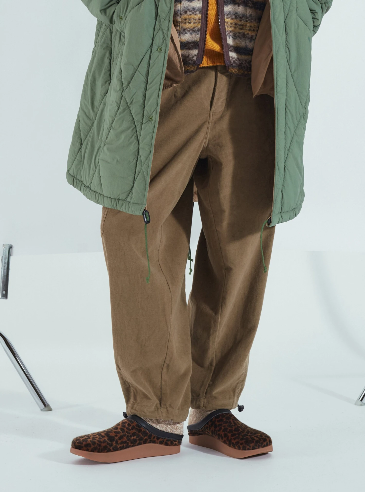 Universal Works Loose Cargo Pant In Lovat Lightweight Moleskin - Image 3