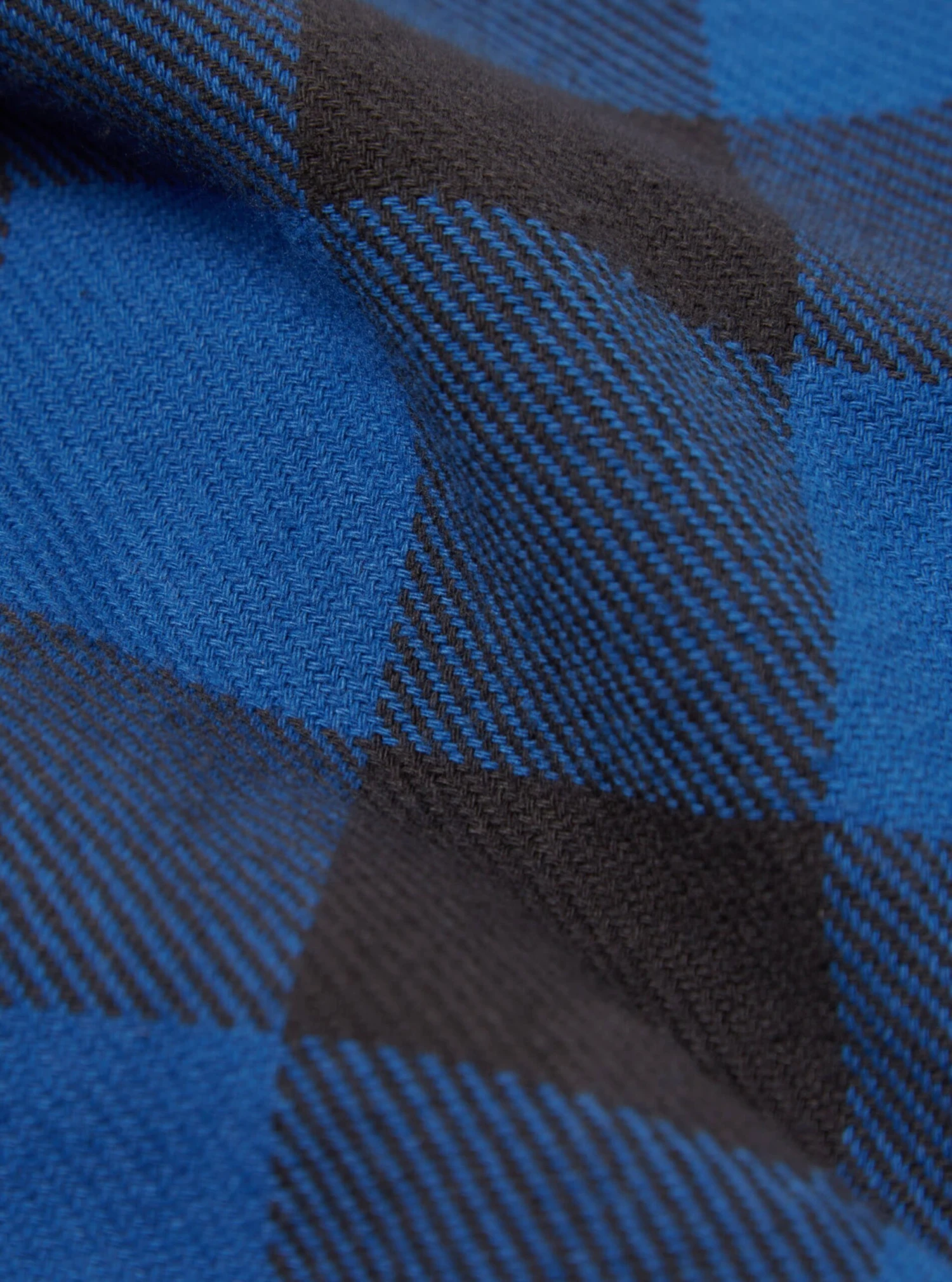 Universal Works Travail Shirt In Navy Winter Gingham - Image 6