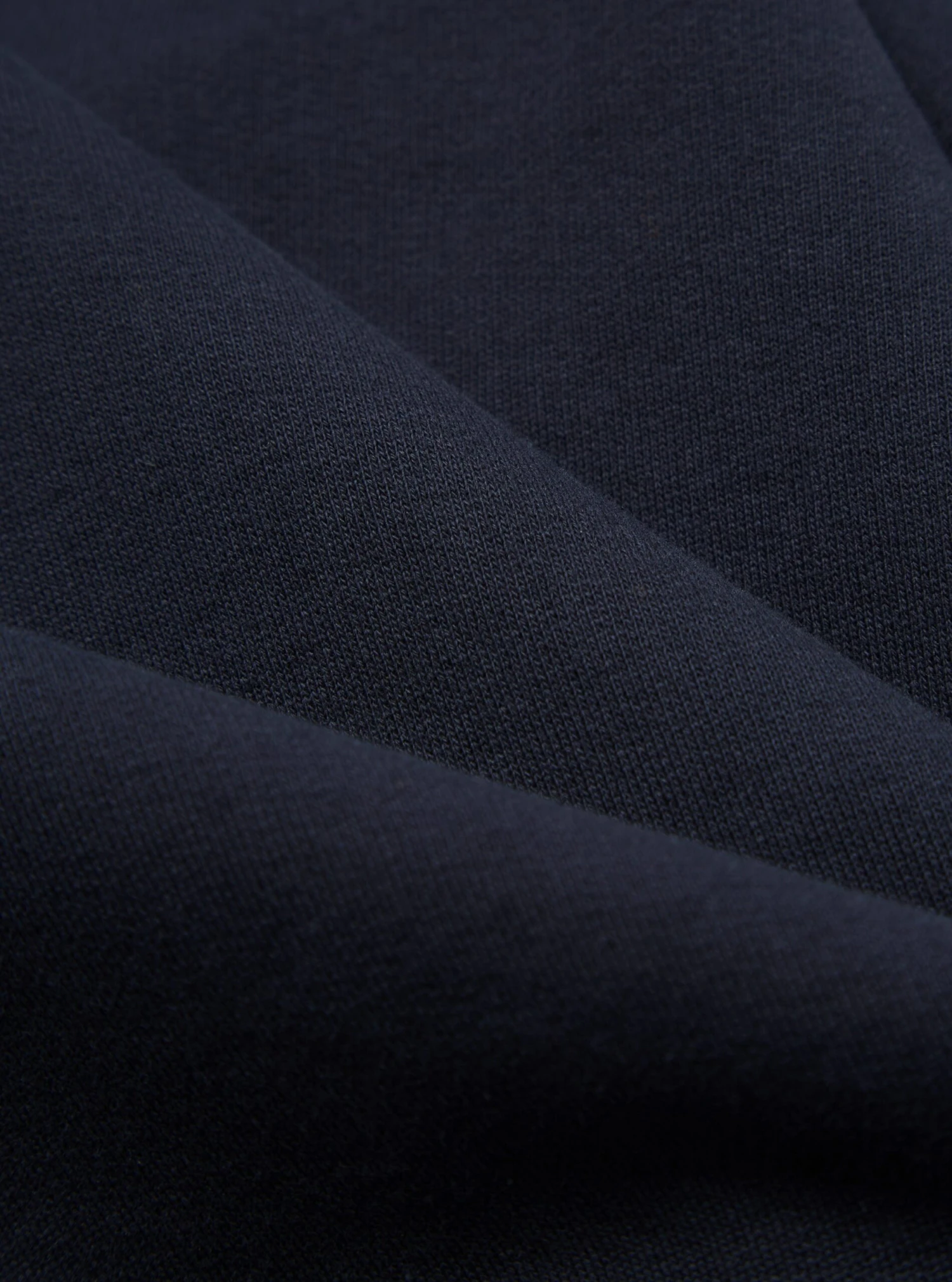 Universal Works Vale Half Zip In Navy Brushback Sweat PL&S - Image 6