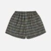 Universal Works Boxer Short In Green Ikat Twill Check