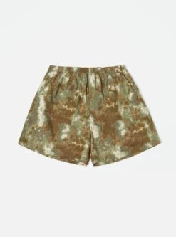Universal Works Boxer Short In Olive Space Camo