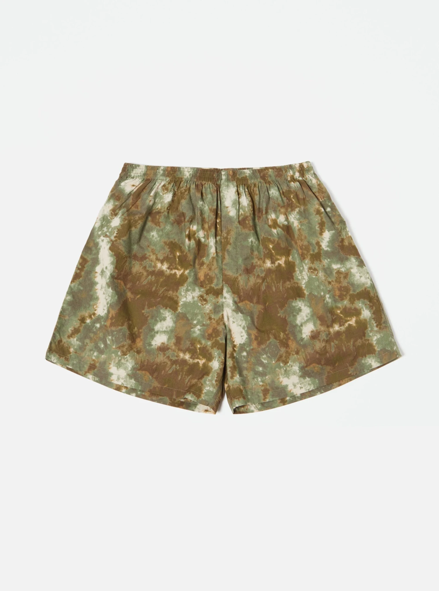 Universal Works Boxer Short In Olive Space Camo