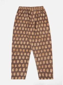 Universal Works Pyjama In Light Brown Kalamkari Print