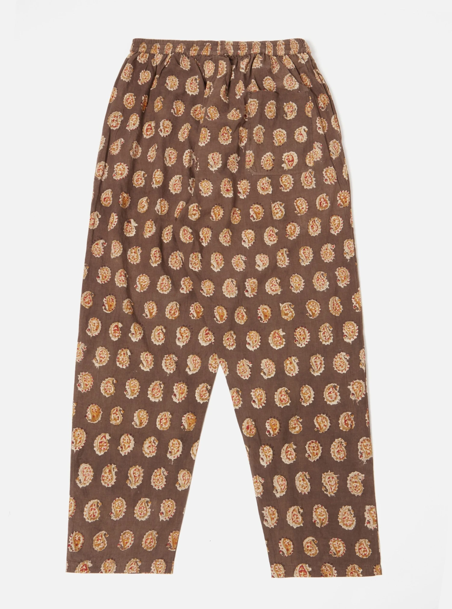 Universal Works Pyjama In Light Brown Kalamkari Print - Image 2