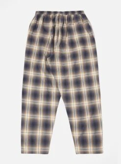 Universal Works Pyjama In Navy ES Shadow Check