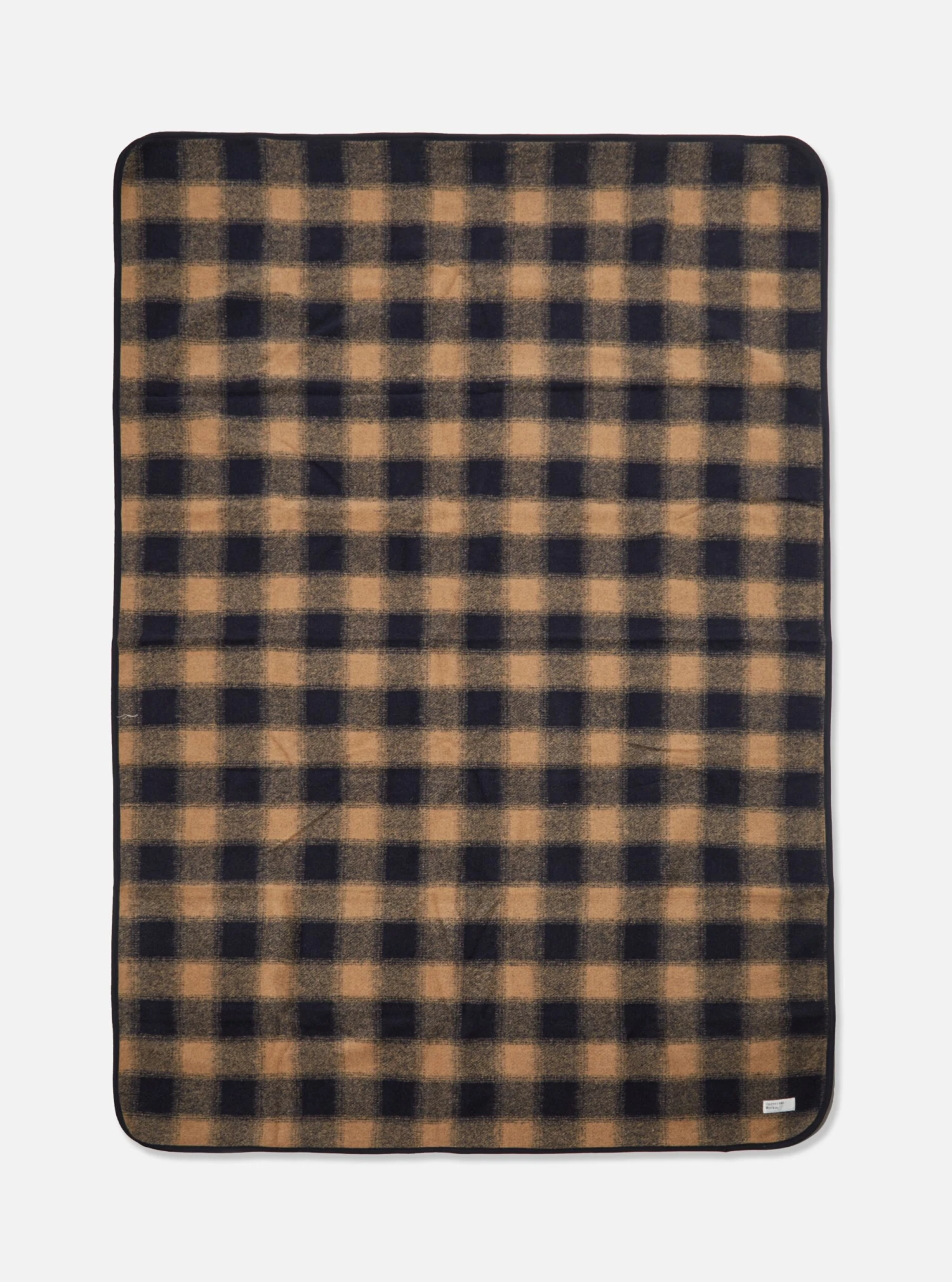 Universal Works Blanket In Navy Mix Wool Fleece - Image 2