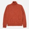 Universal Works Roll Neck In Rust Eco Wool