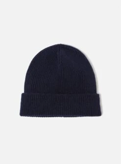 Universal Works Watch Cap In Navy Eco Wool