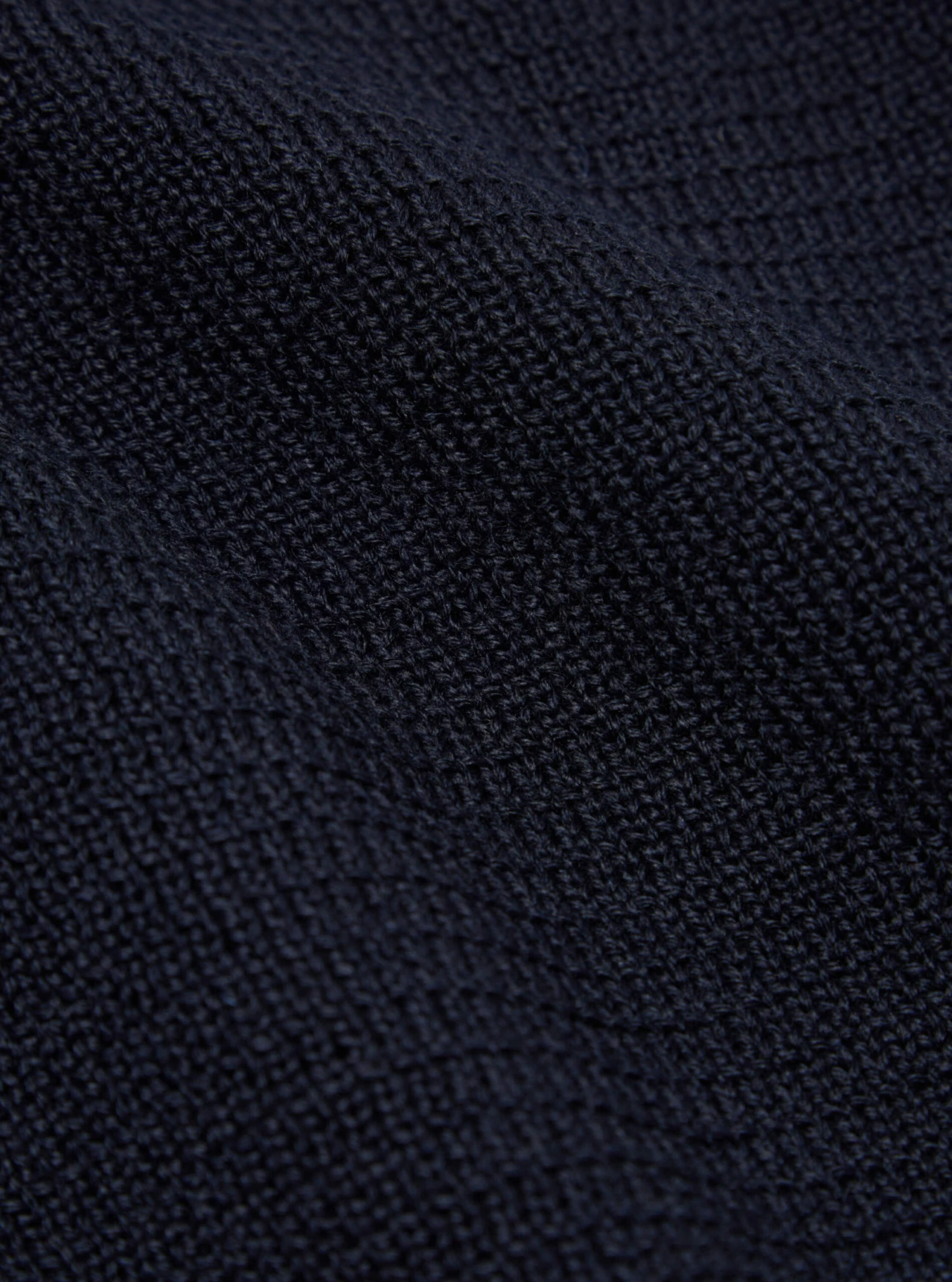 Universal Works Zip Knitwork Jacket In Navy Merino Knit - Image 7